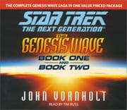 Tapa de Star Trek The Next Generation - The Genesis Wave, Book 1 and 2