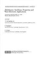 Tapa de Multilayers - Synthesis, Properties and Nonelectronic Applications
