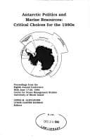 Tapa de Antarctic Politics and Marine Resources