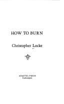Tapa de How to Burn