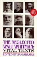 Tapa de The Neglected Walt Whitman