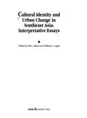 Tapa de Cultural identity and urban change in Southeast Asia