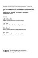 Tapa de Multicomponent Ultrafine Microstructures