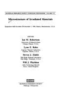 Tapa de Microstructure of Irradiated Materials