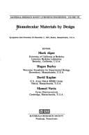 Tapa de Biomolecular Materials by Design