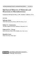 Tapa de Mechanical Behavior of Materials and Structures in Microelectronics