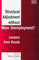 Tapa de Structural adjustment without mass unemployment?
