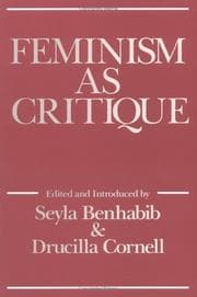 Tapa de Feminism as Critique (Feminist Perspectives)