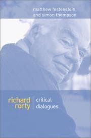 Tapa de Richard Rorty