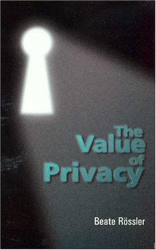 Tapa de Value of Privacy