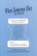 Tapa de When Someone Dies in Texas