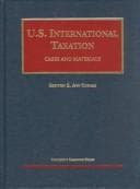 Tapa de Avi-Yohan's U.S. International Taxation¿Cases and Materials (University Casebook Series®)