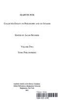 Tapa de Collected Essays on Philosophy and Judaism, Vol. 2 (Academic Studies in the History of Judaism)