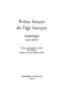 Tapa de Poètes français de l'âge baroque. Anthologie (1571-1677)