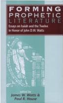 Tapa de Forming Prophetic Literature