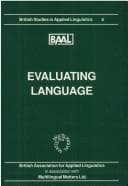 Tapa de Evaluating Language