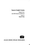 Tapa de Issues in English creoles