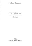 Tapa de La réserve