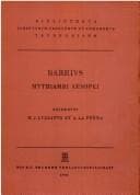 Tapa de Babrii Mythiambi Aesopei