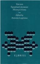 Tapa de Ancient Egyptian literature
