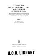 Tapa de Dynamics of planets and satellites and theories of their motion
