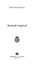 Tapa de Animal tropical