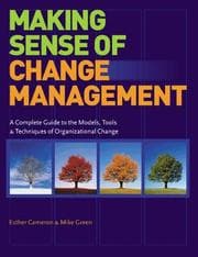 Tapa de Making sense of change management
