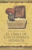 Tapa de El libro de los nombres hebreos