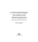 Tapa de Contemporary Australian printmaking