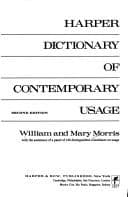 Tapa de Harper dictionary of contemporary usage