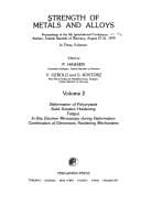 Tapa de Strength of Metals and Alloys