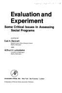 Tapa de Evaluation and Experiment