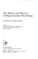 Tapa de The Theory and practice of organizational psychology