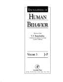 Tapa de Encyclopedia of human behavior