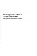 Tapa de The Design and Analysis of Longitudinal Studies