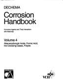 Tapa de Dechema Corrosion Handbook (Dechema Corrosion Handbook: Corrosive Agents and Their Interaction with Materials)