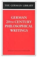 Tapa de German 20th Century Philosophical Writings (German Library)