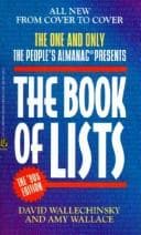 Tapa de People's Almanac Presents the Book of Lists
