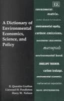 Tapa de Dictionary of Environmental Economics, Science, and Policy