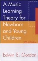 Tapa de A Music Learning Theory for Newborn and Young Children