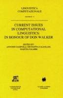 Tapa de Current Issues in Computational Linguistics