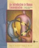 Tapa de An Introduction to Human Communication