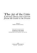 Tapa de The Art of the Literary Critic, Volume 9