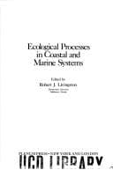 Tapa de Ecological processes in coastal and marine systems