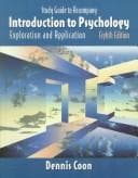 Tapa de Study guide to accompany Introduction to psychology, exploration and application, eughth edition