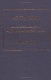 Tapa de Aphra Behn