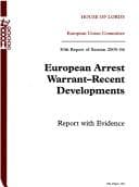 Tapa de European arrest warrant - recent Developments