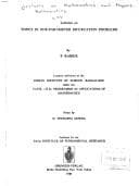 Tapa de Lectures on Topics in One-Parameter Bifurcation Problems (Lectures on Mathematics and Physics Mathematics)