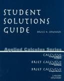 Tapa de Student Solutions Guide for Calculus