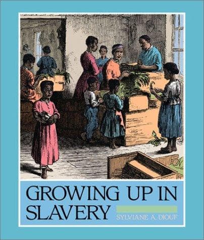 Tapa de Growing up in slavery